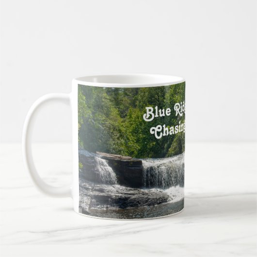 Waterval NC Blue Ridge Mountains  Koffiemok (Links)