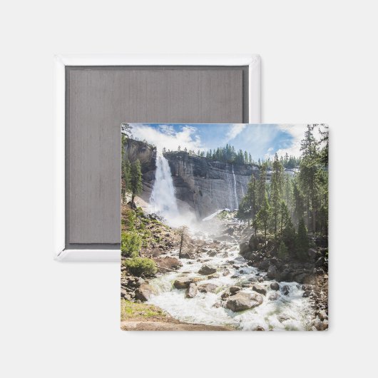 Waterval | Nevada Herfst, Yosemite, CA Magneet (Voorkant / Achterkant)