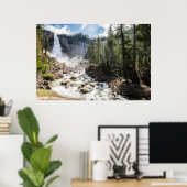 Waterval | Nevada Herfst, Yosemite, CA Poster (Thuiskantoor)