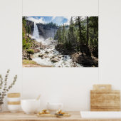Waterval | Nevada Herfst, Yosemite, CA Poster (Keuken)