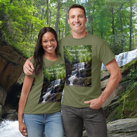 Waterval Noord-Carolingebergte T-shirt