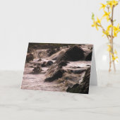 waterval notecard kaart (Gele Bloem)