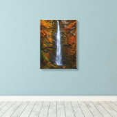 Waterval nr. 1, Canvasprint van de Watervalserie Canvas Afdruk (Insitu (Houten vloer))
