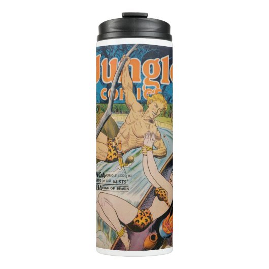 Waterval - Oerwoud - Koning van het Oerwoud - Luip Thermosbeker (Voorkant)