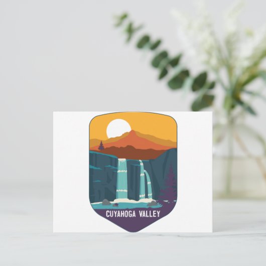 Waterval Ohio Briefkaart (Staand voorkant)