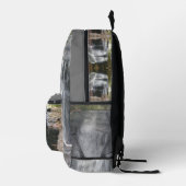  waterval olieverfschilderij gepersonaliseerd bedrukte rugzak (Rechts)