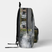  waterval olieverfschilderij gepersonaliseerd bedrukte rugzak (Links)