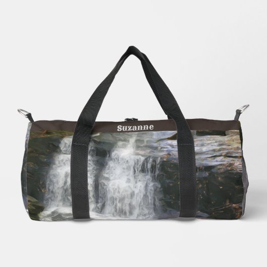  waterval olieverfschilderij gepersonaliseerd plunjezak (Voorkant)