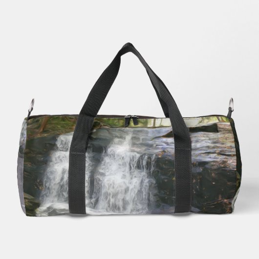  waterval olieverfschilderij gepersonaliseerd plunjezak (Achterkant)