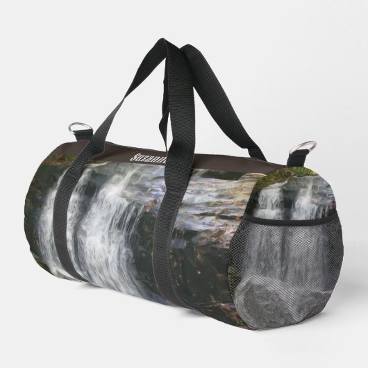  waterval olieverfschilderij gepersonaliseerd plunjezak (Rechterhoek)
