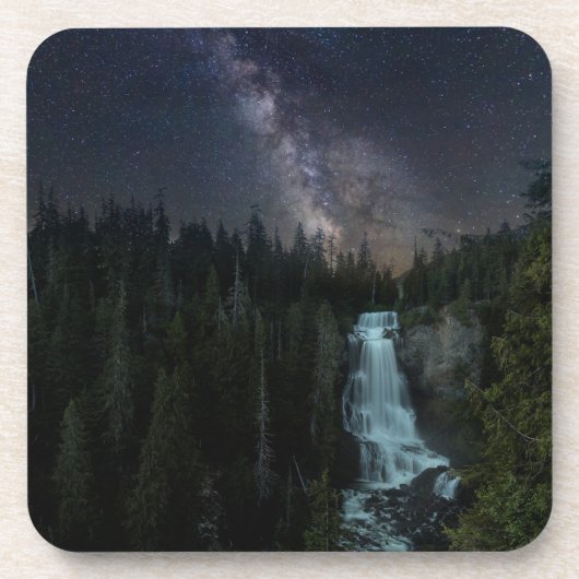 Waterval | Olympisch park Whistler Bier Onderzetter (Voorkant)