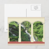 Waterval onder Arch Briefkaart (Voorkant / Achterkant)