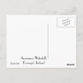 Waterval onder Arch Briefkaart (Achterkant)