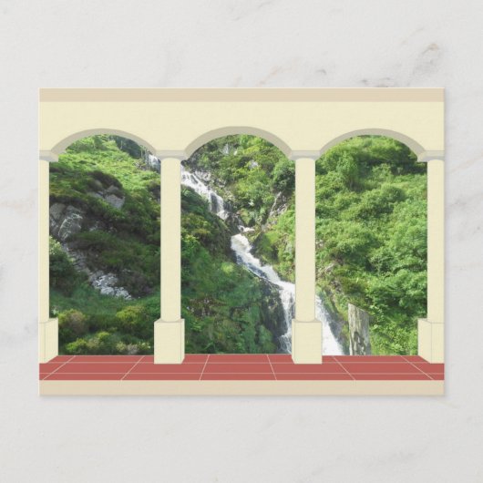 Waterval onder Arch Briefkaart (Voorkant)