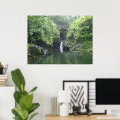 Waterval onder Bridge Poster (Thuiskantoor)