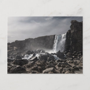 Waterval op Þingvellir Briefkaart