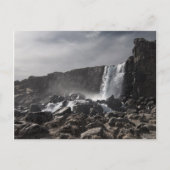 Waterval op Þingvellir Briefkaart (Voorkant)