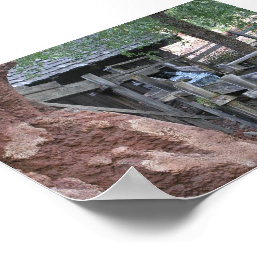 Waterval op de Big Thunder Mountain Railroad Poster (Hoek)