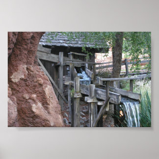 Waterval op de Big Thunder Mountain Railroad Poster