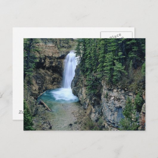 Waterval op de Herfsten Creek in Lewis en Clark Briefkaart (Voorkant / Achterkant)