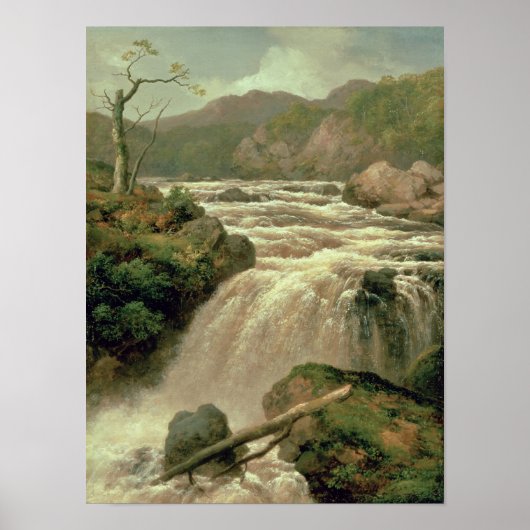 Waterval op de Neath, South Wales Poster (Voorkant)