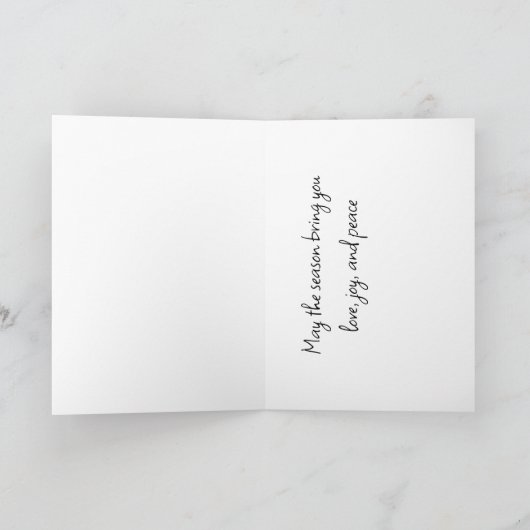 Waterval op een besneeuwde dag feestdagen kaart (Binnen)