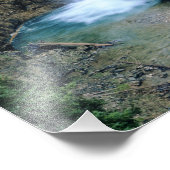 Waterval op Herfsten Creek in Lewis en Clark Foto Afdruk (Hoek)