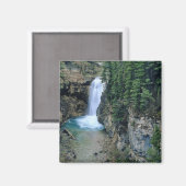Waterval op Herfsten Creek in Lewis en Clark Magneet (Voorkant / Achterkant)