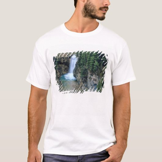 Waterval op Herfsten Creek in Lewis en Clark T-shirt (Voorkant)