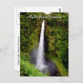 Waterval op het grote eiland Hawaii Briefkaart (Voorkant / Achterkant)