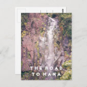 Waterval op weg naar Hana | BRIEFKAART (Voorkant / Achterkant)