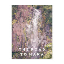 Waterval op weg naar Hana | BRIEFKAART