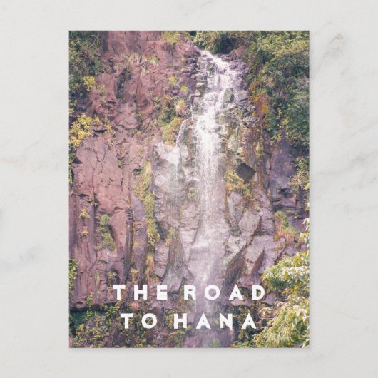 Waterval op weg naar Hana | BRIEFKAART (Voorkant)