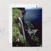Waterval over de kliffen van het eiland Skye, Sco Briefkaart (Voorkant / Achterkant)