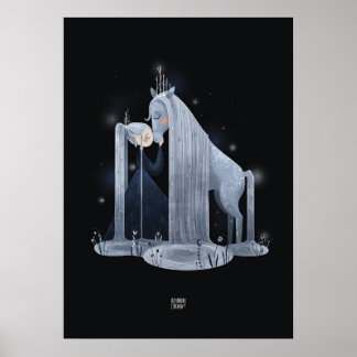 WATERVAL PAARD van Alexandra Dikaia Poster
