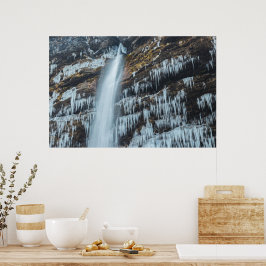 Waterval Peričnik in Mojstrana, Slovenië Poster
