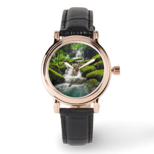 Waterval   Phu Tub Berk Mountain, Thailand Horloge