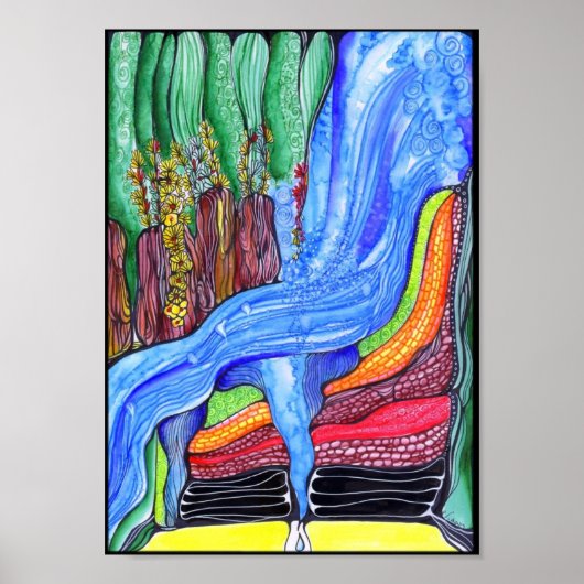 Waterval Poster (Voorkant)