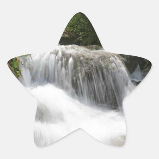 Waterval - Pro foto. Ster Sticker (Voorkant)