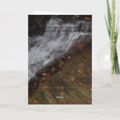 Waterval, Psalm 41 (42) Wenskaart Kaart (Achterkant)