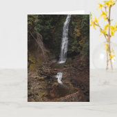 Waterval, Psalm 41 (42) Wenskaart Kaart (Gele Bloem)