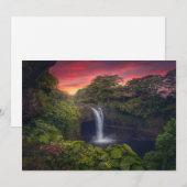 Waterval | Rainbow-Herfsten, Hilo, Hawaii Bedankkaart (Voorkant / Achterkant)
