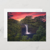 Waterval | Rainbow-Herfsten, Hilo, Hawaii Briefkaart (Voorkant / Achterkant)