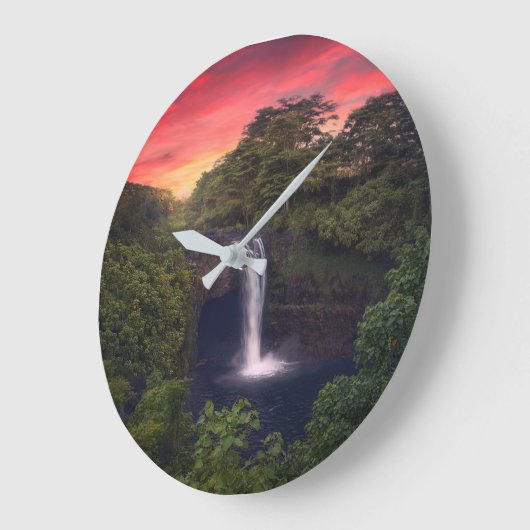 Waterval | Rainbow-Herfsten, Hilo, Hawaii Grote Klok (Hoek)
