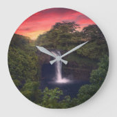 Waterval | Rainbow-Herfsten, Hilo, Hawaii Grote Klok (Voorkant)