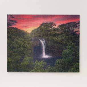 Waterval   Rainbow-Herfsten, Hilo, Hawaii Legpuzzel