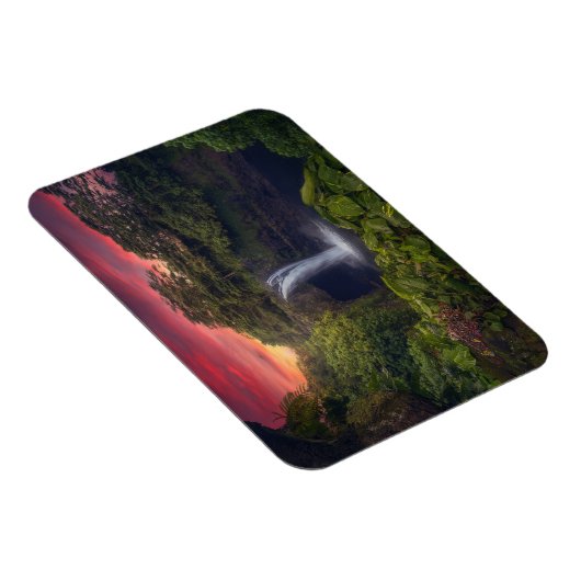 Waterval | Rainbow-Herfsten, Hilo, Hawaii Magneet (Rechterzijde)