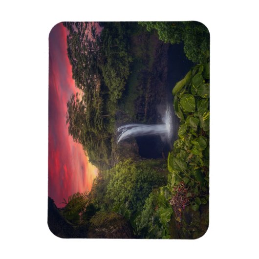 Waterval | Rainbow-Herfsten, Hilo, Hawaii Magneet (Verticaal)