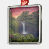 Waterval | Rainbow-Herfsten, Hilo, Hawaii Metalen Ornament (Links)
