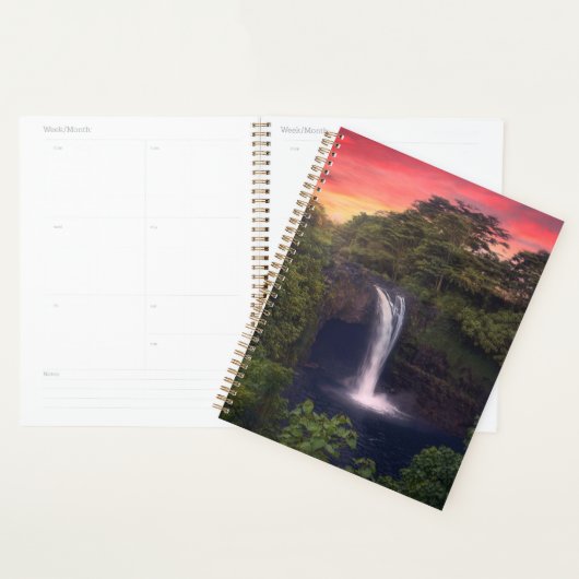 Waterval | Rainbow-Herfsten, Hilo, Hawaii Planner (Display)